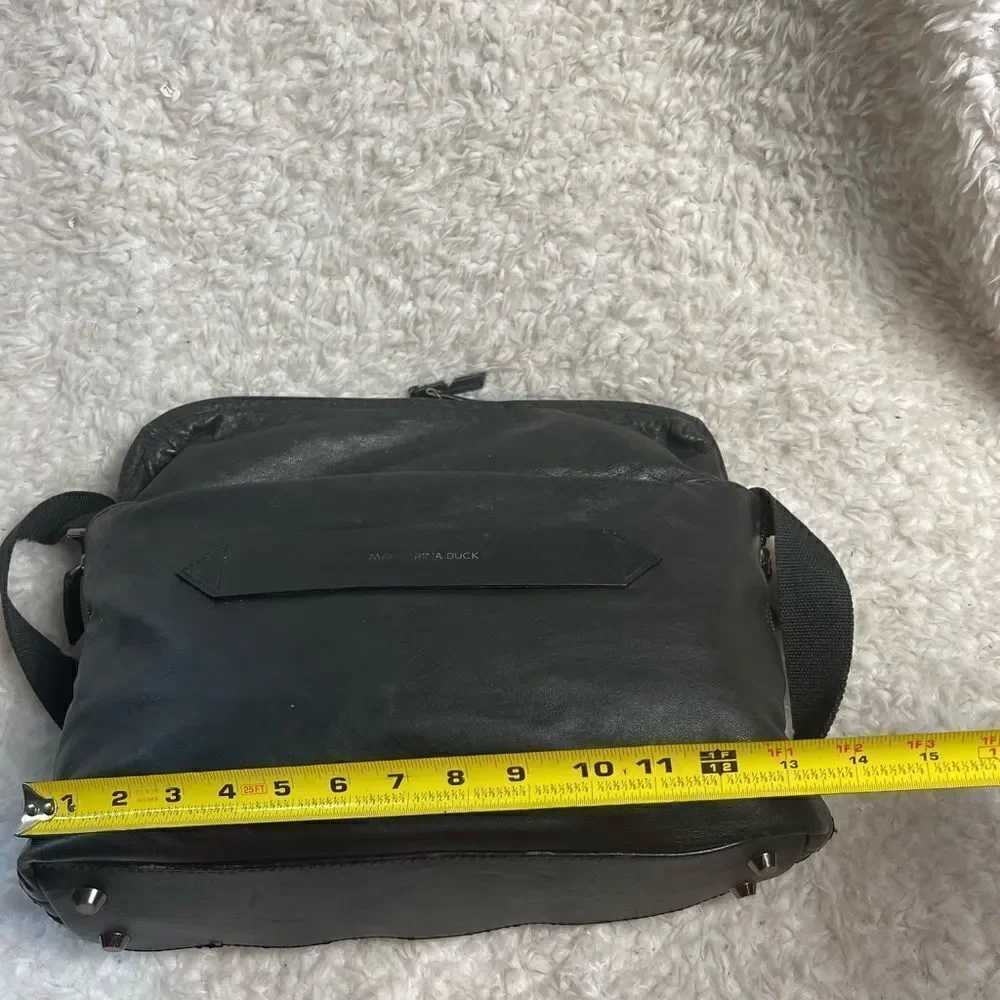Mandarina Duck Soft Leather Black laptop,Computer office shoulder bag